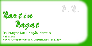 martin magat business card